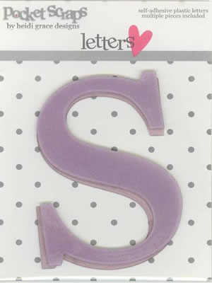 Heidi Grace - Girlfriends - Plastic Alpha Stickers s - 2/pk  (sold in 3's)